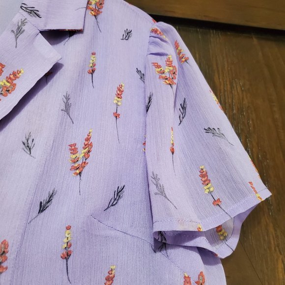 Re: Named Tasha Button-Down Floral Shirt Small - Picture 6 of 8